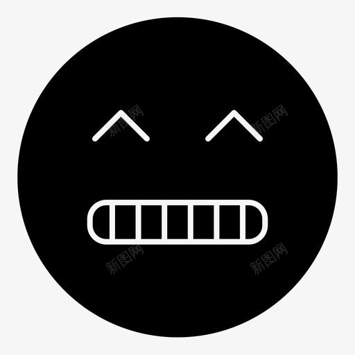 鬼脸表情表情符号图标svg_新图网 https://ixintu.com 实心 符号 表情 鬼脸