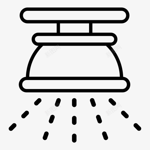 应急喷水灭火器家用智能图标svg_新图网 https://ixintu.com 喷水 家用 应急 智能 智能家居 灭火器