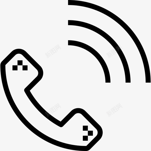 打电话联系我们32直线电话图标svg_新图网 https://ixintu.com 我们 打电话 电话 直线 联系
