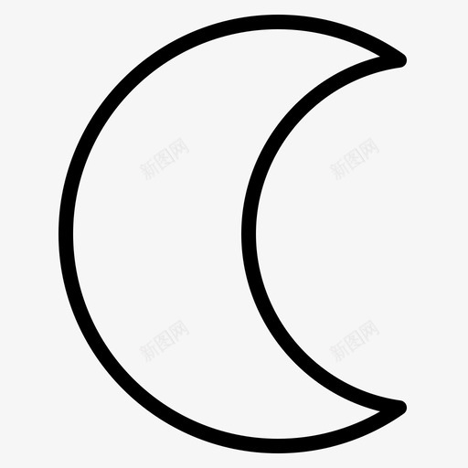 夜间模式应用程序月亮图标svg_新图网 https://ixintu.com 夜间 应用程序 手机 智能 月亮 模式 界面 网络