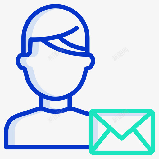 用户用户17轮廓颜色图标svg_新图网 https://ixintu.com 用户 用户17 轮廓颜色