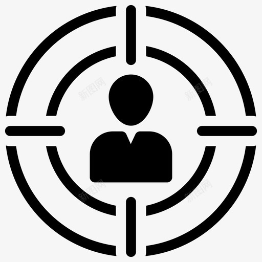 用户焦点客户焦点客户细分图标svg_新图网 https://ixintu.com 优化 受众 图标 字形 客户 搜索引擎 焦点 用户 目标 细分 网页