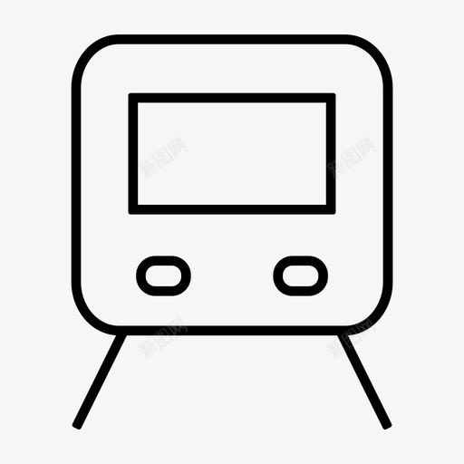 火车快速交通地铁图标svg_新图网 https://ixintu.com 交通 地铁 度假 快速 火车