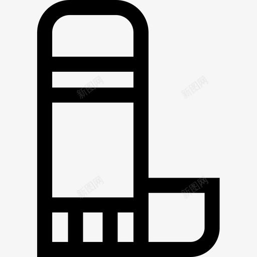 胶水棒手工艺品3线状图标svg_新图网 https://ixintu.com 手工艺品 线状 胶水