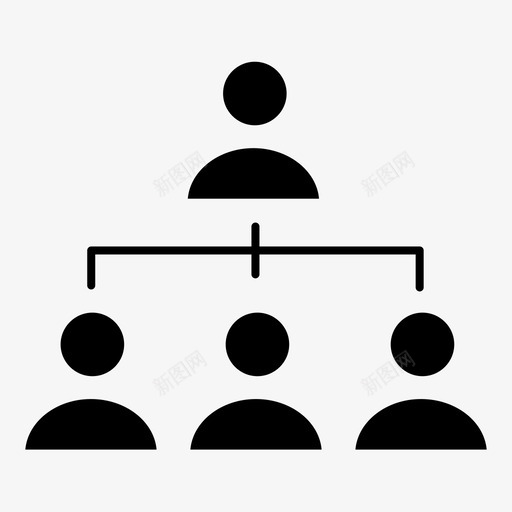 从属关系业务经理图标svg_新图网 https://ixintu.com 业务 从属 会议 关系 办公室 字形 实线 经理