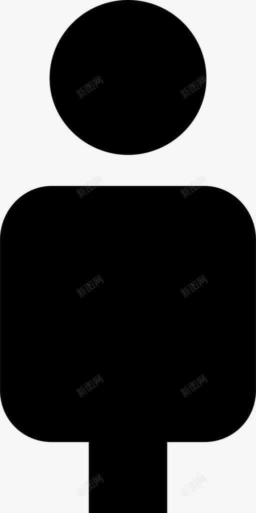 个人男性用户图标svg_新图网 https://ixintu.com 个人 用户 男性