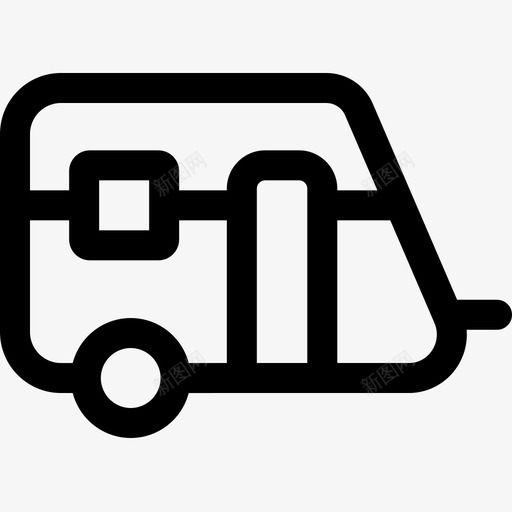 房车房型14直线型图标svg_新图网 https://ixintu.com 房型14 房车 直线型