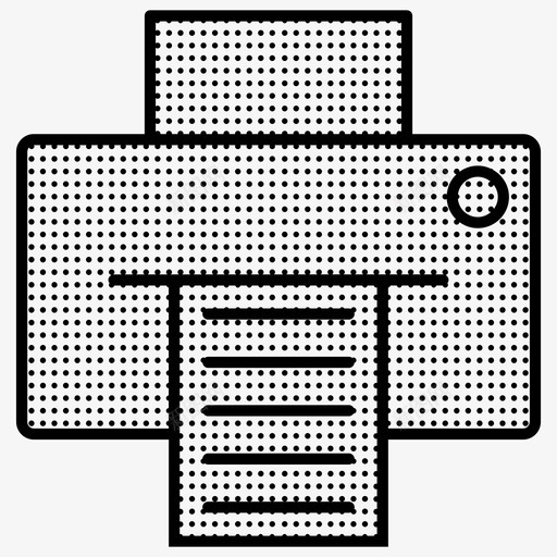打印机印刷办公点图标svg_新图网 https://ixintu.com 办公 印刷 打印机