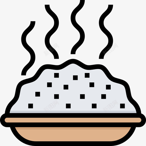 大米街头食品和食品卡车司机线性颜色图标svg_新图网 https://ixintu.com 卡车 司机 大米 线性 街头 颜色 食品