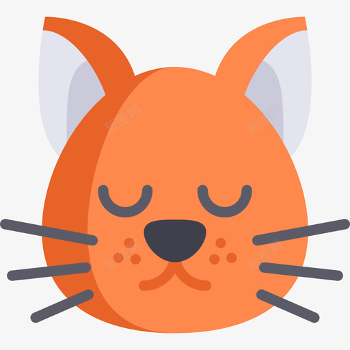 猫过敏2扁平图标svg_新图网 https://ixintu.com 扁平 过敏