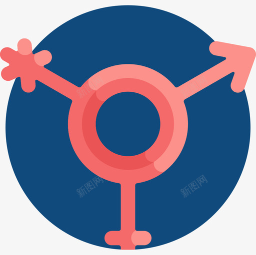 变性性别认同扁平图标svg_新图网 https://ixintu.com 变性 性别 扁平 认同