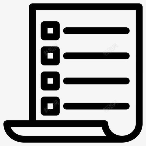 纸张合同文件图标svg_新图网 https://ixintu.com 列表 合同 文件 签名 纸张 纸张卷1