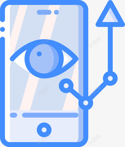 智能手机growthhacking6蓝色图标svg_新图网 https://ixintu.com growth hacking 手机 智能 蓝色