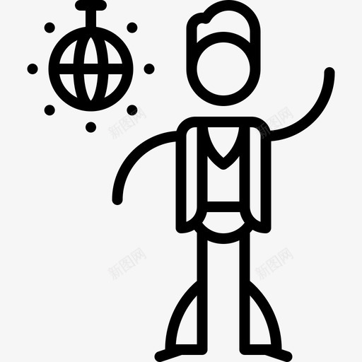 迪斯科舞舞蹈风格11直线型图标svg_新图网 https://ixintu.com 直线 线型 舞蹈 迪斯科 风格