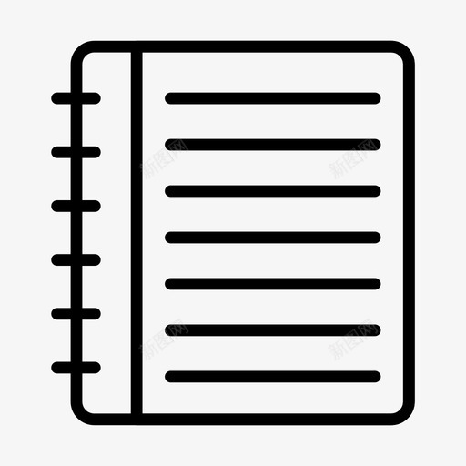 笔记本商务文档图标svg_新图网 https://ixintu.com 64px 办公室 商务 字形 文档 笔记本 记事本 财务