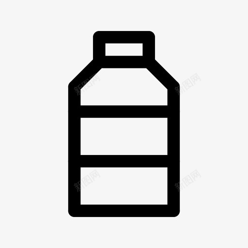瓶容器药品图标svg_新图网 https://ixintu.com 包装 圆盖 容器 直线 药品