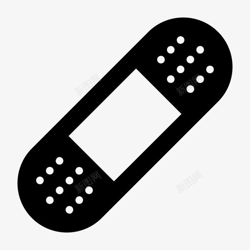 绷带健康伤害图标svg_新图网 https://ixintu.com 伤口 伤害 健康 医疗 图标 绷带 集雕文