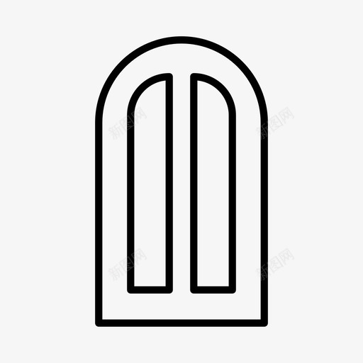 拱门建筑门图标svg_新图网 https://ixintu.com 家具 建筑 拱门