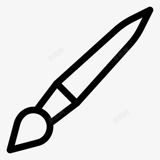 画笔艺术教育图标svg_新图网 https://ixintu.com 乌伊 学校 教育 普洛 画笔 绘画 艺术