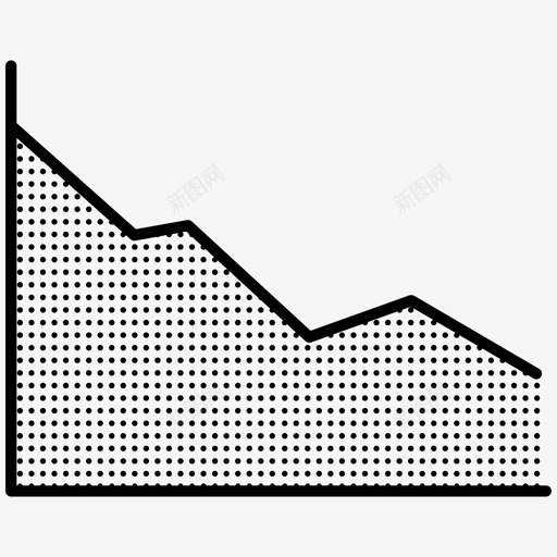 下降图表减少图标svg_新图网 https://ixintu.com 下降 减少 图表 线图 虚线