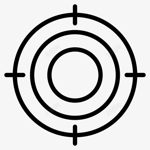 焦点目标十字线图标svg_新图网 https://ixintu.com 十字线 基本设置线字形 成功 焦点 目标