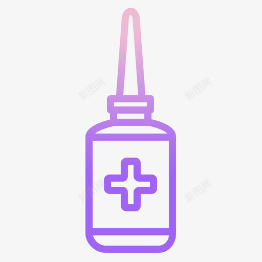 眼药水保健15轮廓渐变图标svg_新图网 https://ixintu.com 保健15 眼药水 轮廓渐变