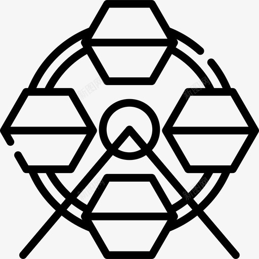 旋转木马嘉年华36直线图标svg_新图网 https://ixintu.com 嘉年华36 旋转木马 直线