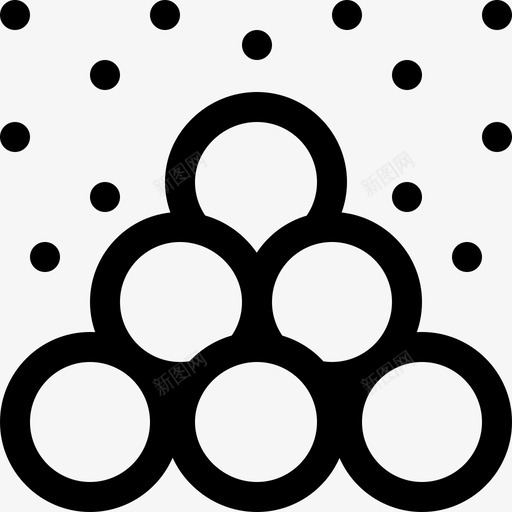 雪球冬季45直线型图标svg_新图网 https://ixintu.com 冬季45 直线型 雪球