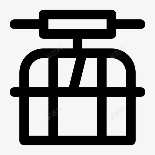 缆车车厢运输工具车辆图标svg_新图网 https://ixintu.com 大纲 旅行 缆车 车厢 车辆 运输工具