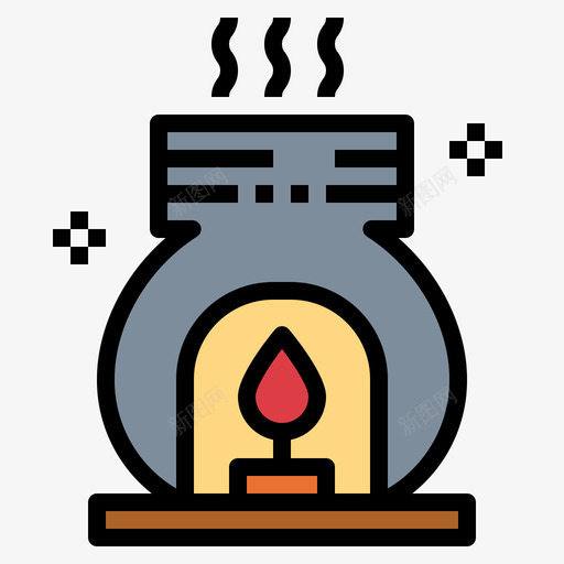 香薰按摩和spa3线性颜色图标svg_新图网 https://ixintu.com spa 按摩 线性 颜色 香薰
