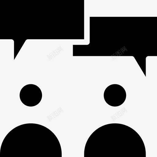 对话商务267填充图标svg_新图网 https://ixintu.com 商务 填充 对话