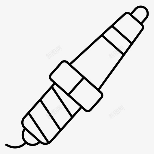 插头汽车零件图标svg_新图网 https://ixintu.com 插头 汽车 火花 车辆 零件