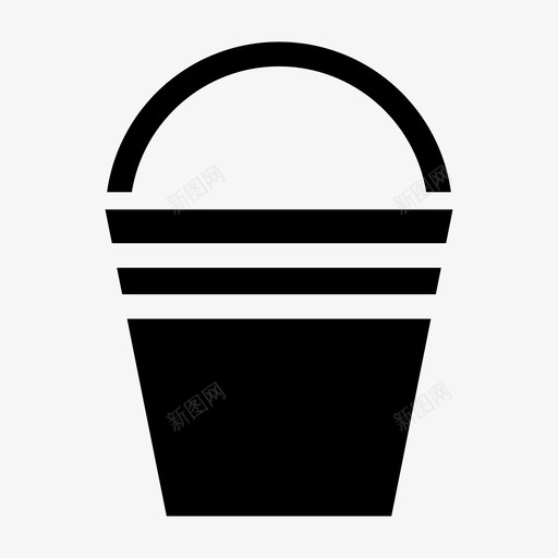 水桶清洁卫生间图标svg_新图网 https://ixintu.com 卫生间 擦拭 水桶 清扫 清洁