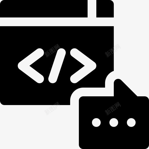 代码用户体验10已填充图标svg_新图网 https://ixintu.com 代码 体验 填充 用户