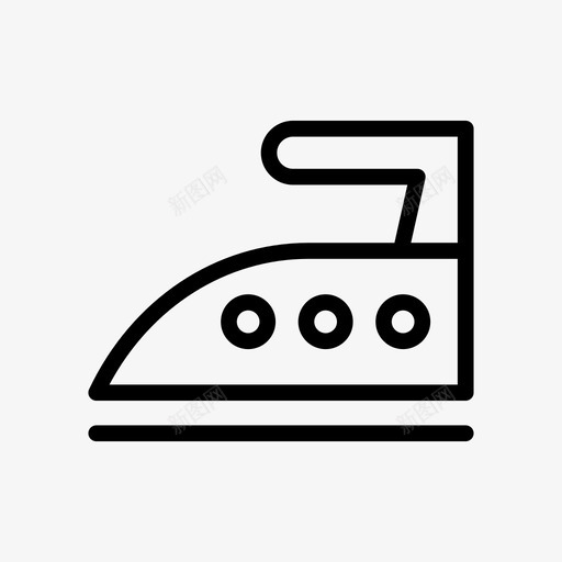 熨斗家电家居图标svg_新图网 https://ixintu.com 印刷 家居 家电 平滑 熨斗 酒店和餐厅线条和字形图标
