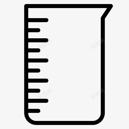 烧杯玻璃化学实验室图标svg_新图网 https://ixintu.com 化学 实验室 实验室设备 烧杯玻璃