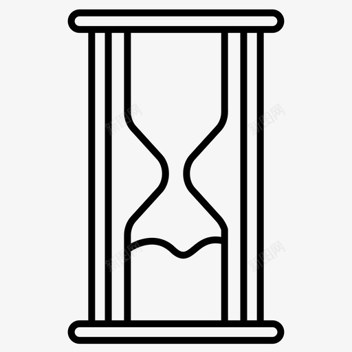 沙钟古老的沙漏图标svg_新图网 https://ixintu.com 古老 时间 沙漏 沙钟 等等 老的