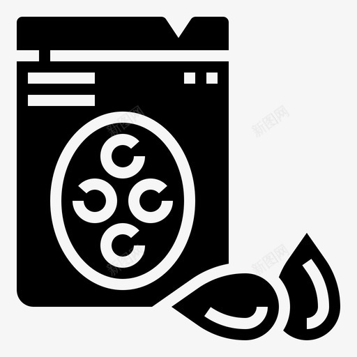 扁豆饮食健康图标svg_新图网 https://ixintu.com 健康 健康食品 扁豆 种子 素食 饮食