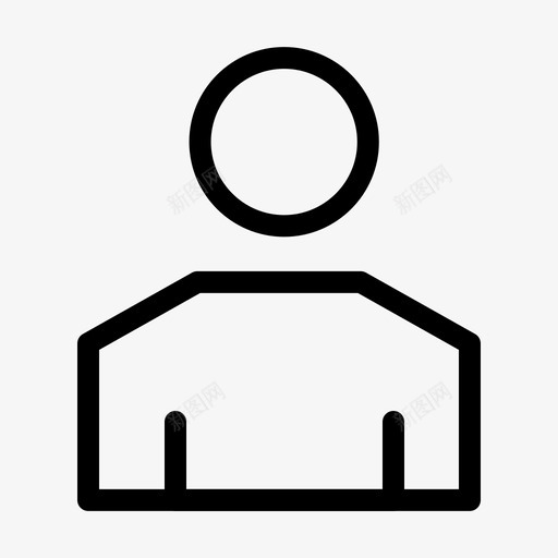 头像男性人物图标svg_新图网 https://ixintu.com 个人资料 人物 头像 用户线 男性