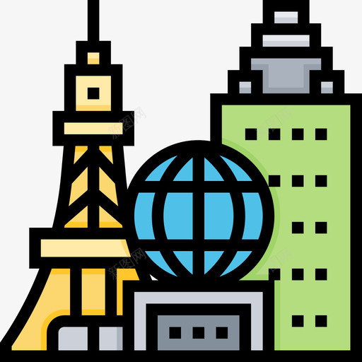 拉斯维加斯美国线性颜色图标svg_新图网 https://ixintu.com 加斯 拉斯 线性 维加 美国 颜色
