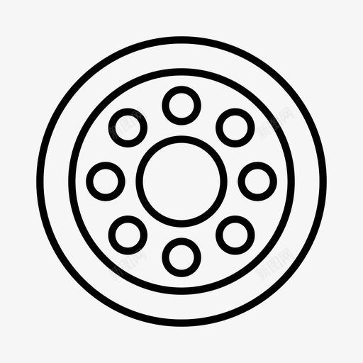 轮毂盖汽车驾驶图标svg_新图网 https://ixintu.com 假日驾驶 公路旅行 机械师 汽车 轮毂盖 驾驶