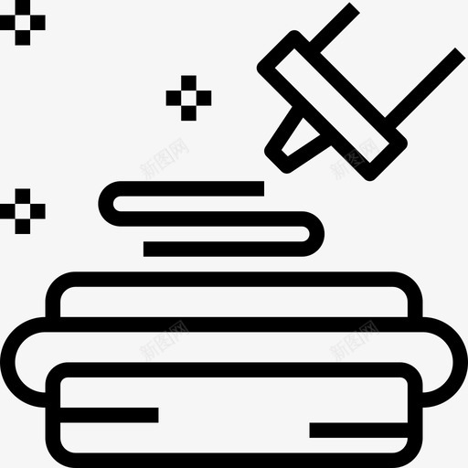 热狗烧烤和烧烤派对直系图标svg_新图网 https://ixintu.com 派对 烧烤 热狗 直系
