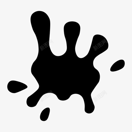 斑点污迹飞溅物图标svg_新图网 https://ixintu.com 斑点 污渍 污迹 飞溅