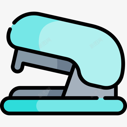 订书机手工艺品2线性颜色图标svg_新图网 https://ixintu.com 手工艺品 线性 订书机 颜色