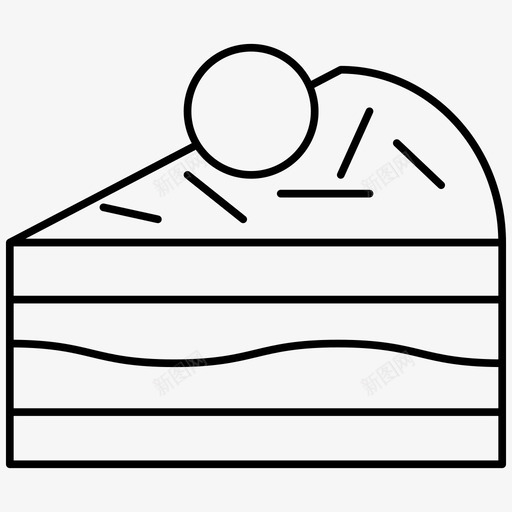 蛋糕甜点咖啡店轮廓图标svg_新图网 https://ixintu.com 咖啡店 图标 甜点 蛋糕 轮廓