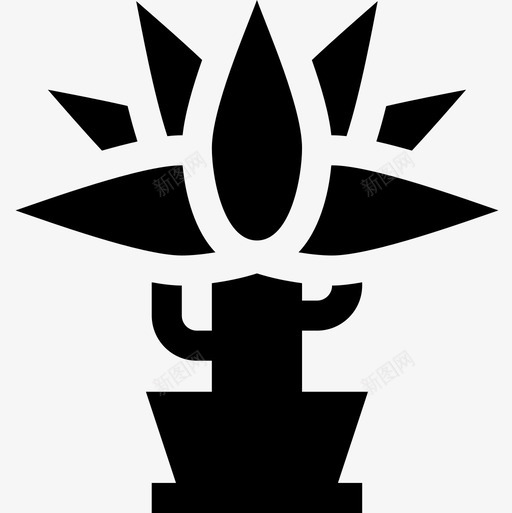 龙血树室内植物19填充图标svg_新图网 https://ixintu.com 填充 室内 植物 龙血树