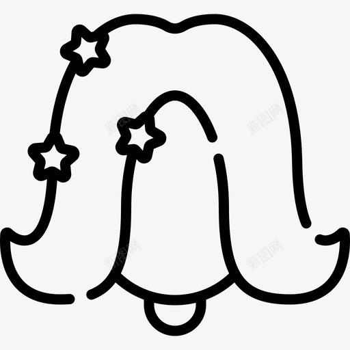 WIGMARDIGRAS12线性图标svg_新图网 https://ixintu.com GRAS MARDI WIG 线性