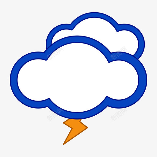 雷雨svg_新图网 https://ixintu.com 雷雨