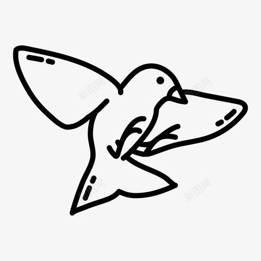 鸟类动物群自然图标svg_新图网 https://ixintu.com 动物群 猫 翅膀 自然 野生动物 鸟 鸟类