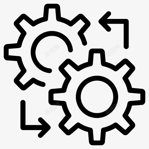 首选项配置过程图标svg_新图网 https://ixintu.com 设置 过程 配置 首选项